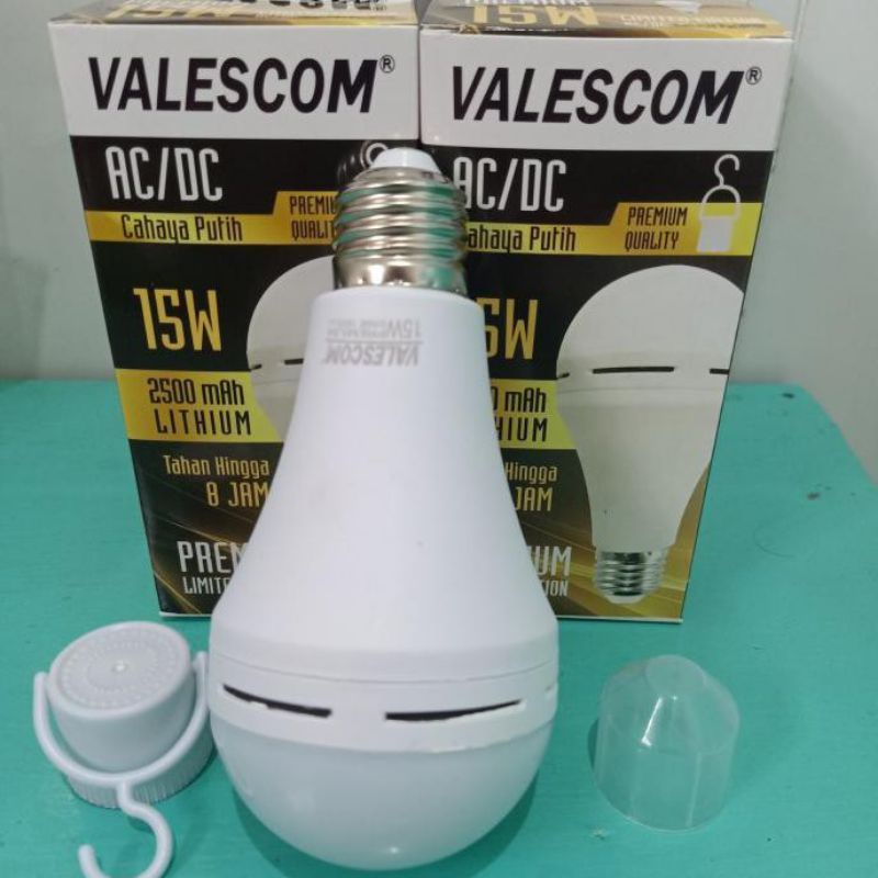 Lampu LED Emergency Valescom Premium 15 Watt /LAMPU VALESCOM 15W AC/DC