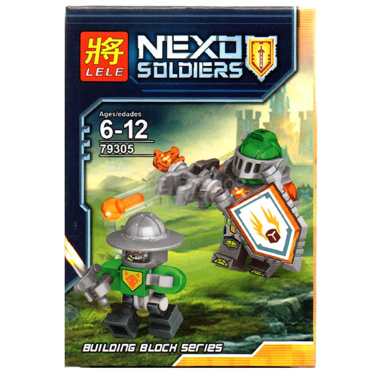 LEGO LELE Nexo Knights AARON dan AARON Bot Minifigure 79305-4