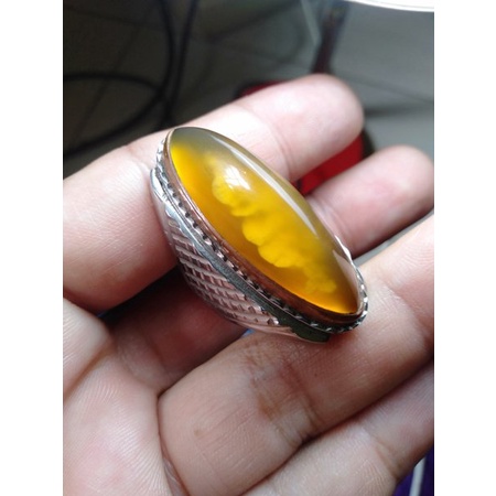 batu akik pandan nasmut sisik betok dim 35 x 12 mm
