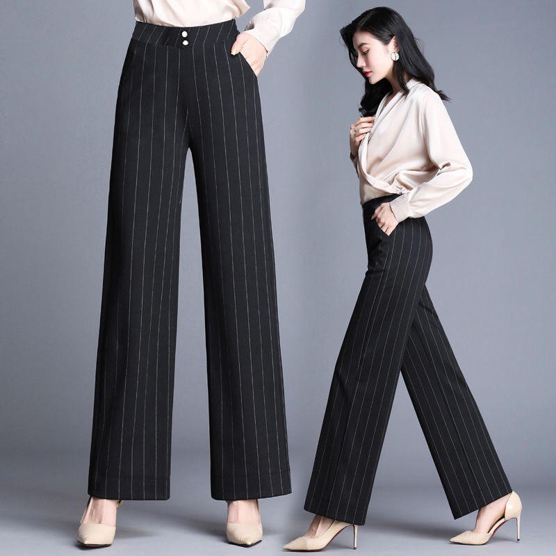  Celana  Panjang Model Longgar Lebar High Waist  Gaya Casual 