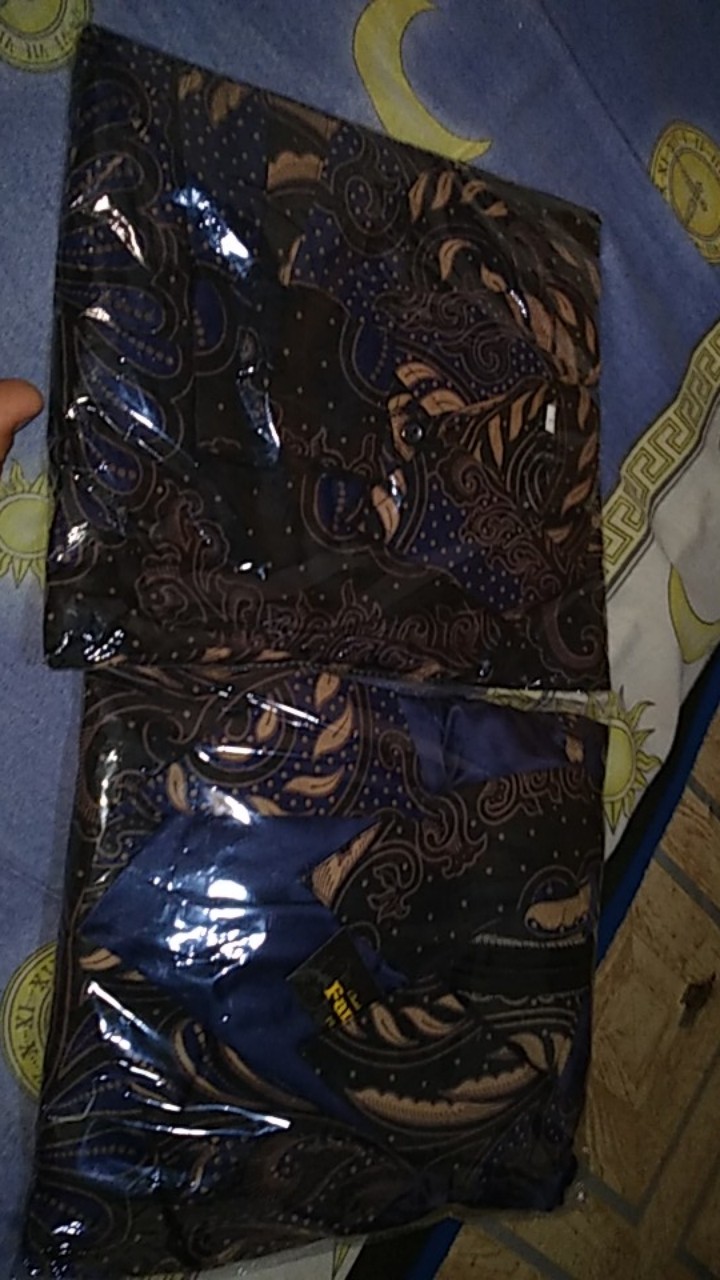 Couple Gamis Batik Putri Malu ,sarimbit Batik  Kombinasi Velvet