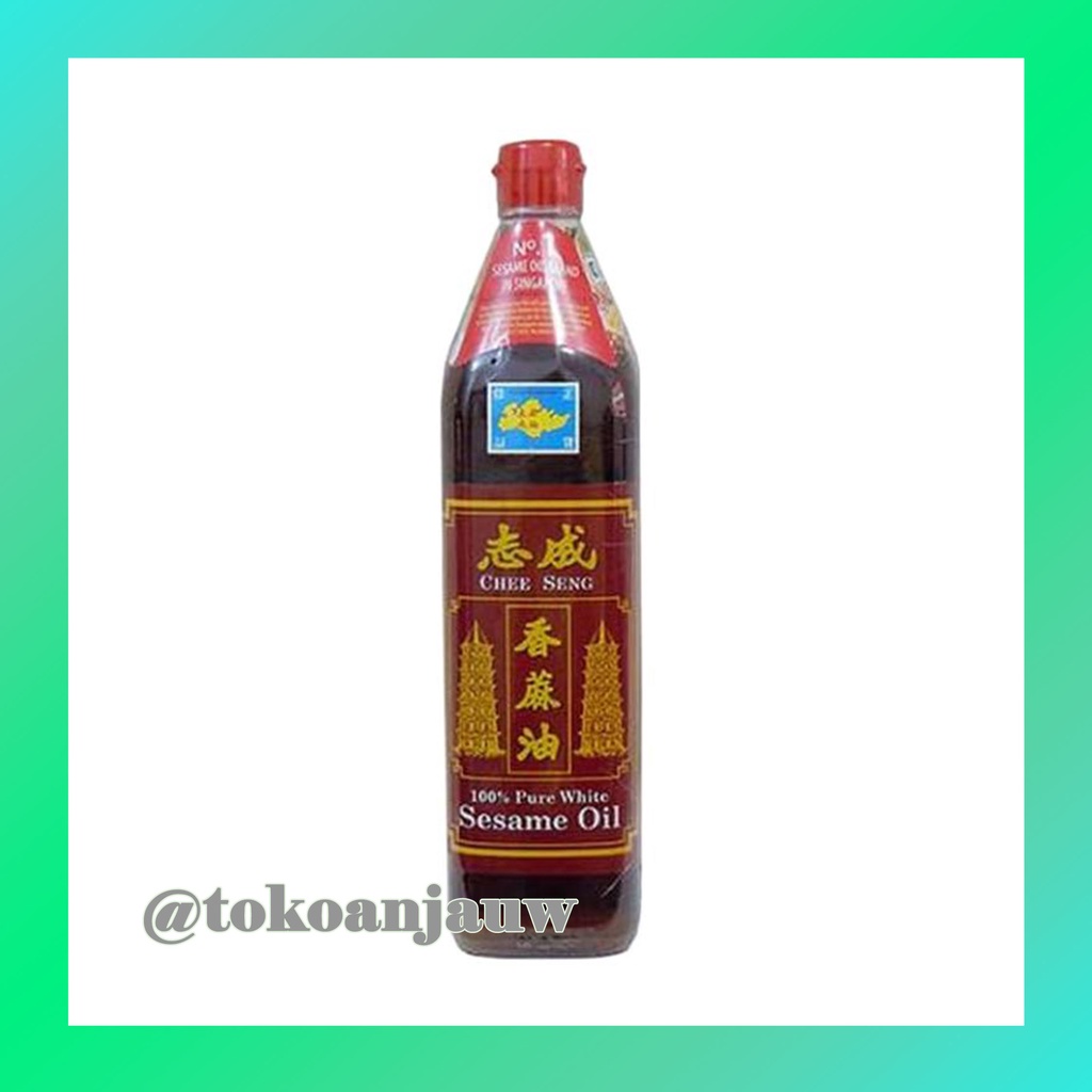 

CHEE SENG Minyak Wijen Pagoda 750 ml / Sesame Oil 100% Pure White Singapore
