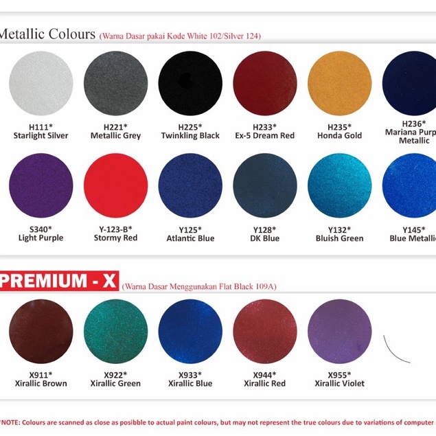 NEW Metallic Colours Samurai Paint Kurobushi Cat Semprot Pilox Pilok Y125* ATLANTIC BLUE / Biru Metalik (400ml)