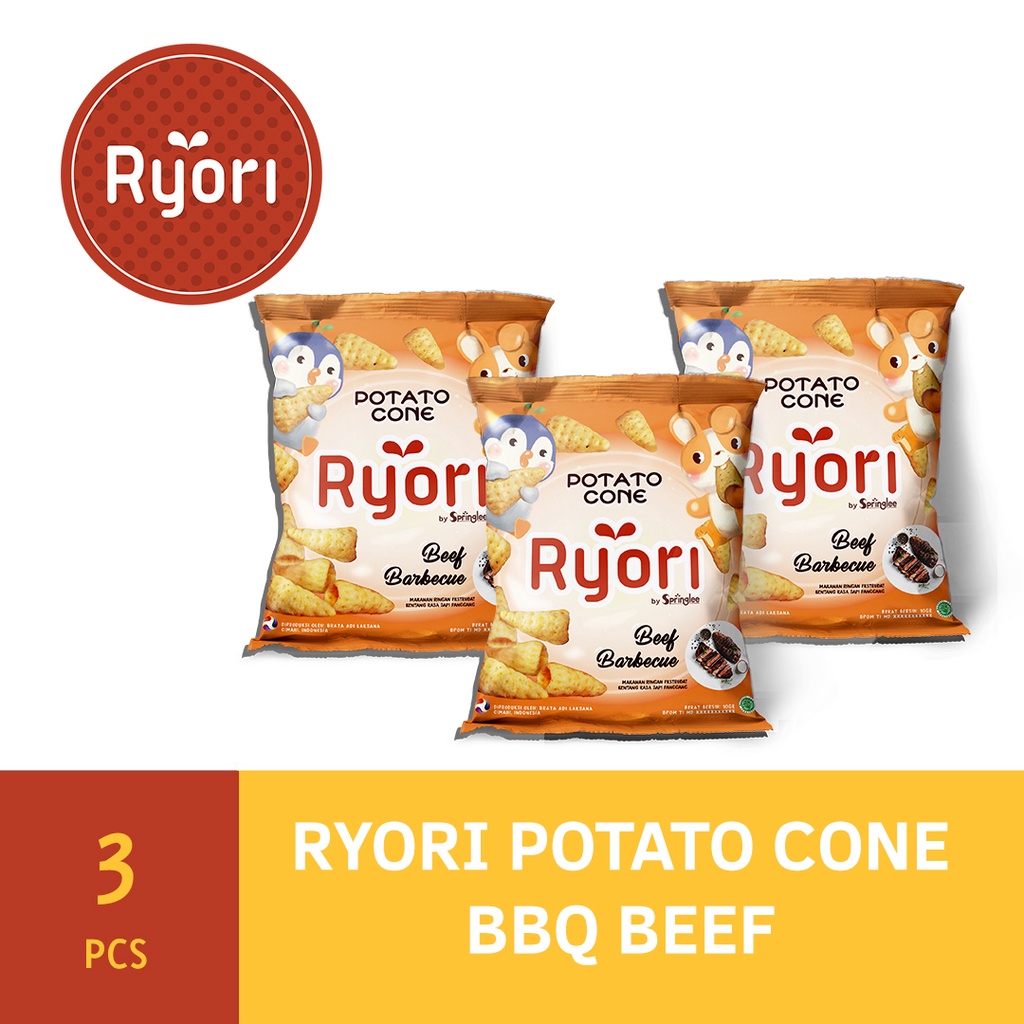 

Ryori Potato Cone BBQ Beef / Sapi Pangggang Package