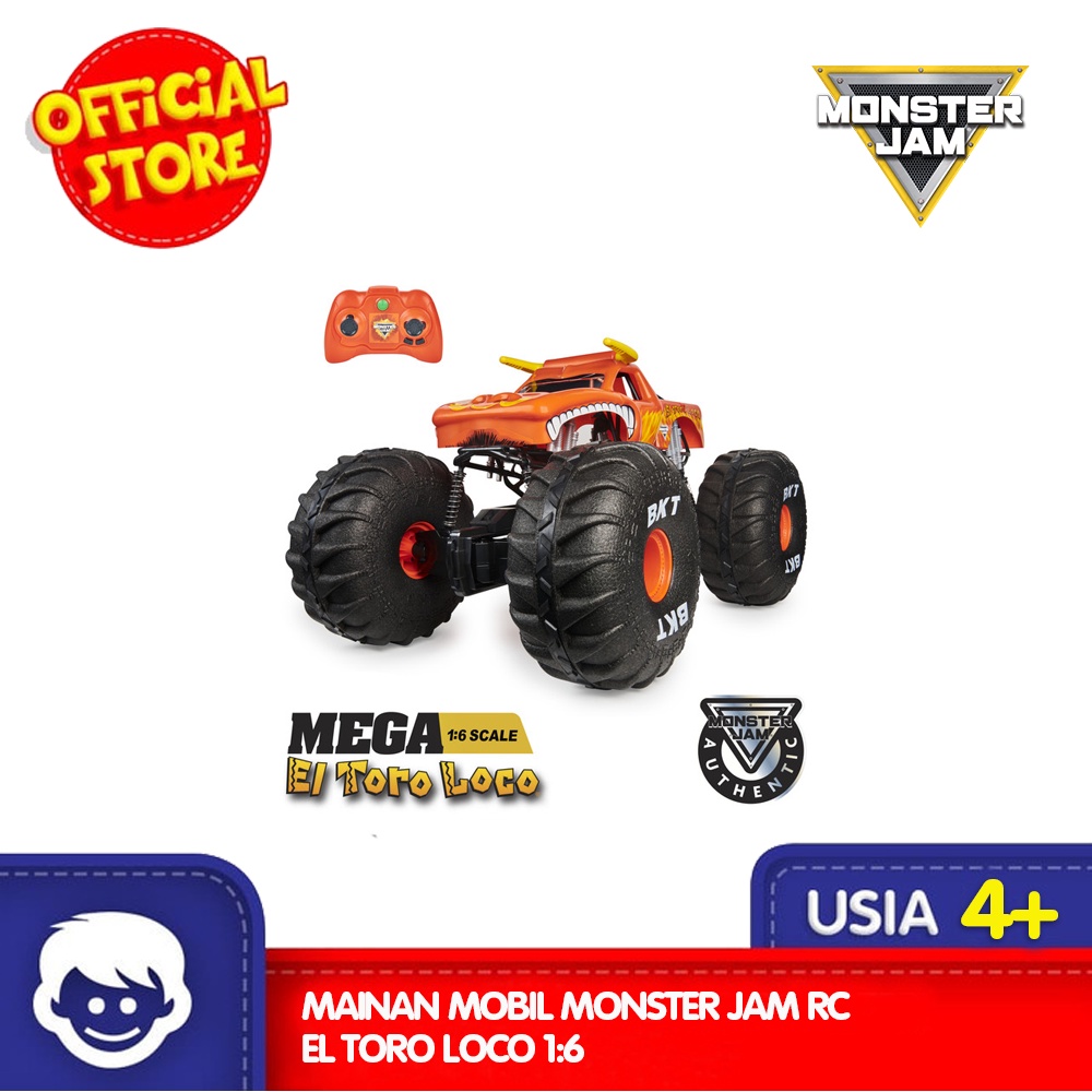 Mainan Mobil MONSTER JAM RC El Toro Loco 1:6