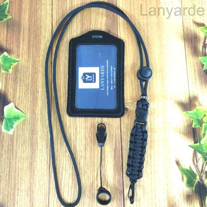 

4258 Lanyard Cobra Buckle Name Tag Id Card Holder Tali Leher Kartu Terlaris