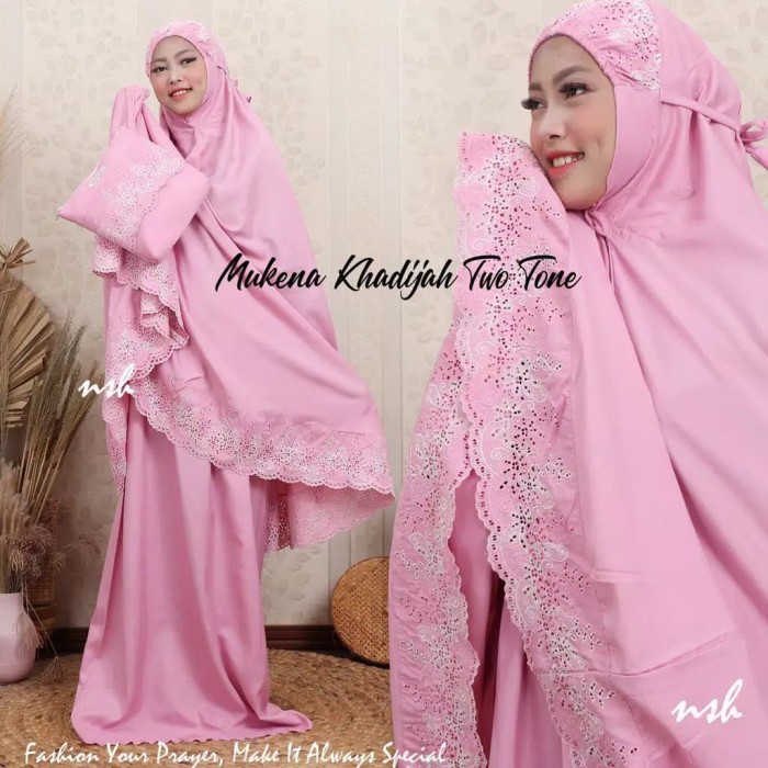 mukena royal khadijah syabani bordir/mukena bahan katun mikro/bahan bagus berkualitas dan bisa COD