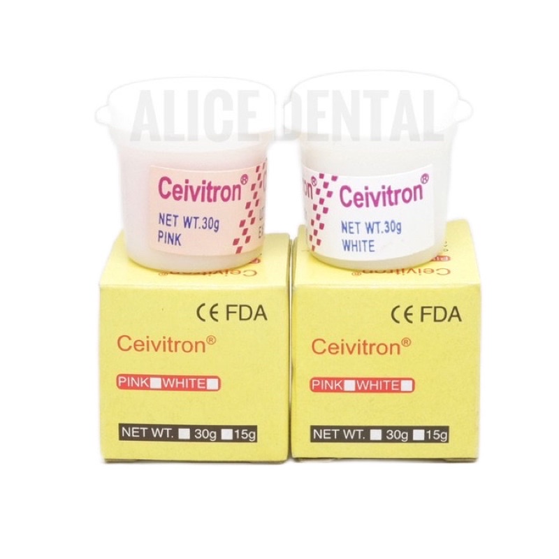 Dental Ceivitron cavit caviton tambalan tumpatan sementara gigi TS putih pink temporary filling