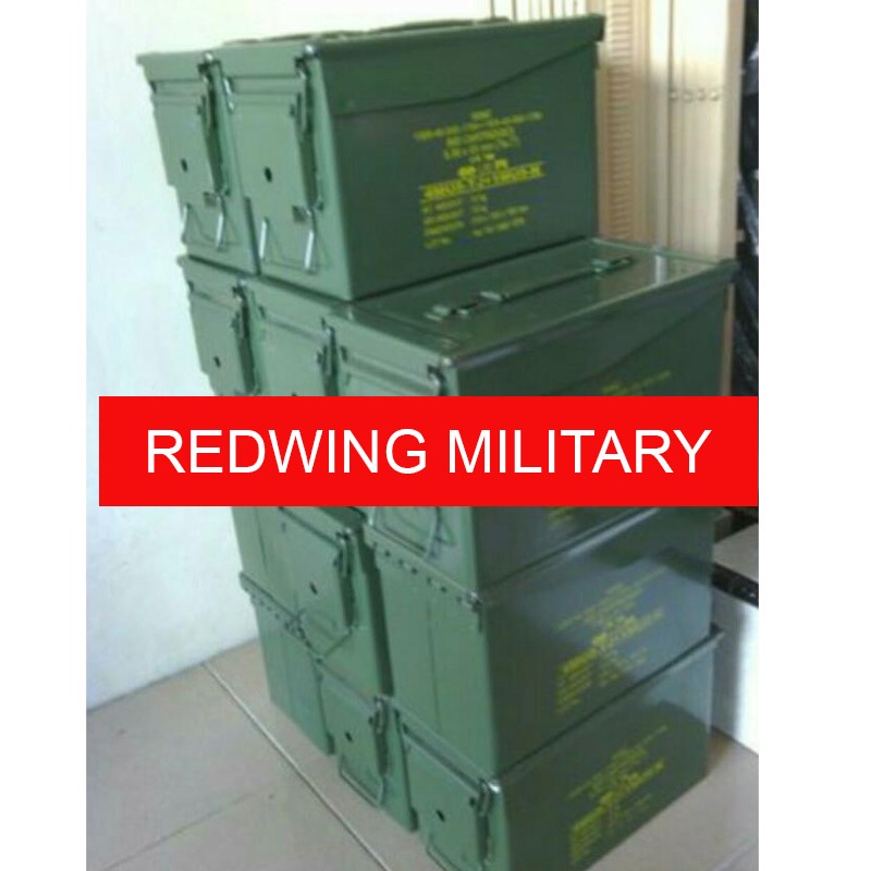 Box Peluru Bekas / Kotak Perkakas Besi / Tool Box Besi Original Pindad