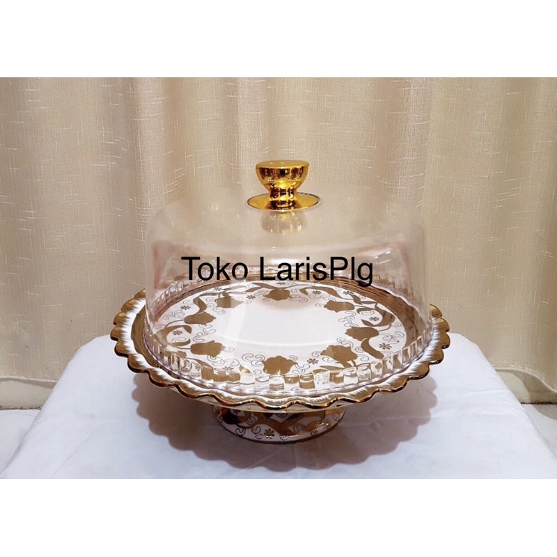 Fiori Piring/Tempat Kue/ Bolu Bulat Kaki