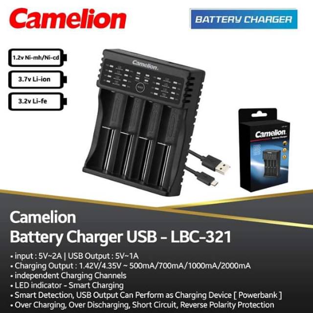 Alat cas Camelion Charger LBC 321