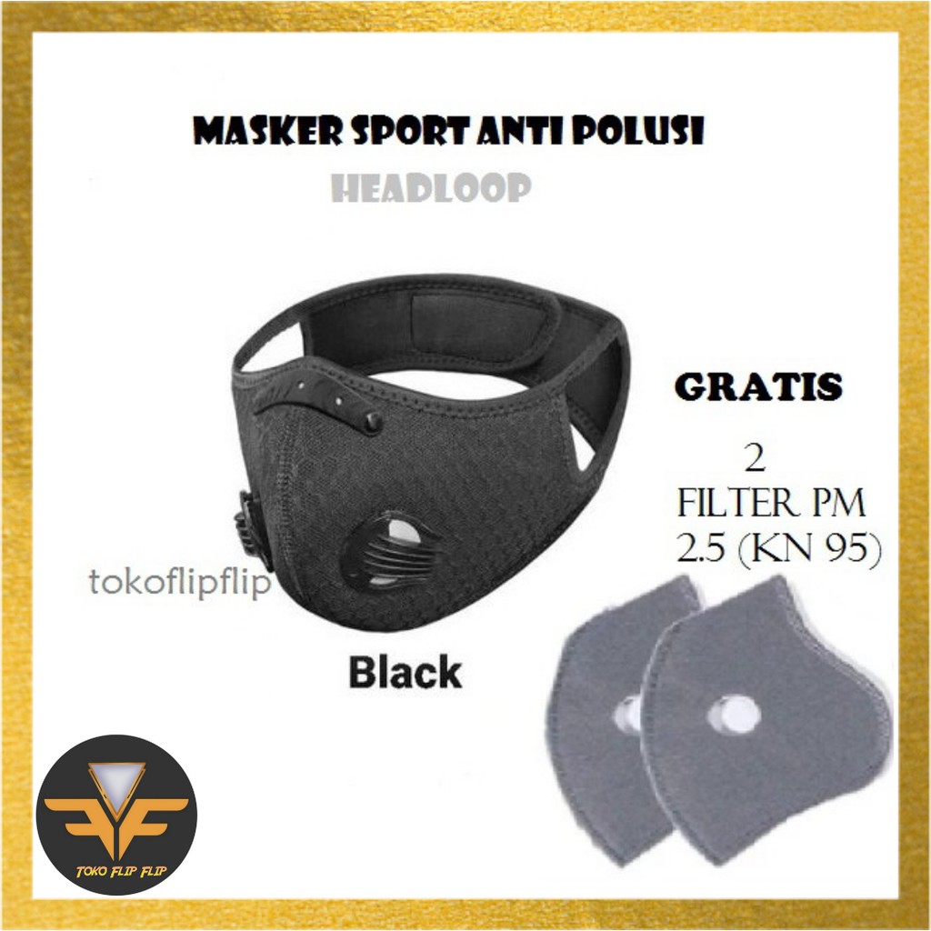 Masker Sport / Sport Mask FILTER PM 2.5 KN 95 Earloop