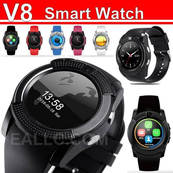 SMART WATCH V8 JAM TANGAN PINTAR