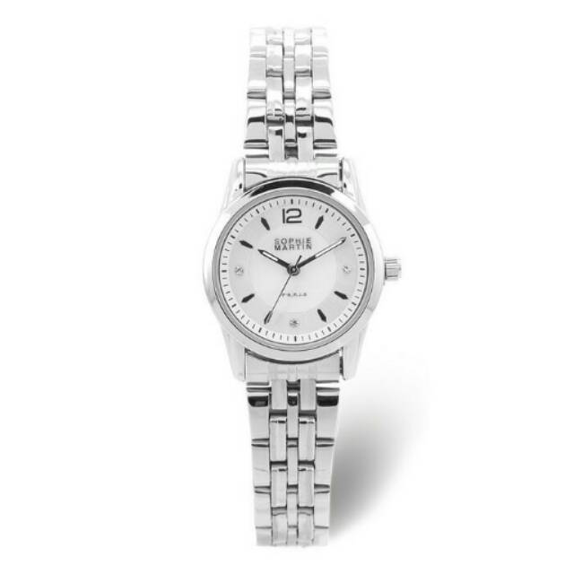 JAM TANGAN WANITA SOPHIE MARTIN ORIGINAL CLANDRA L413 SILVER