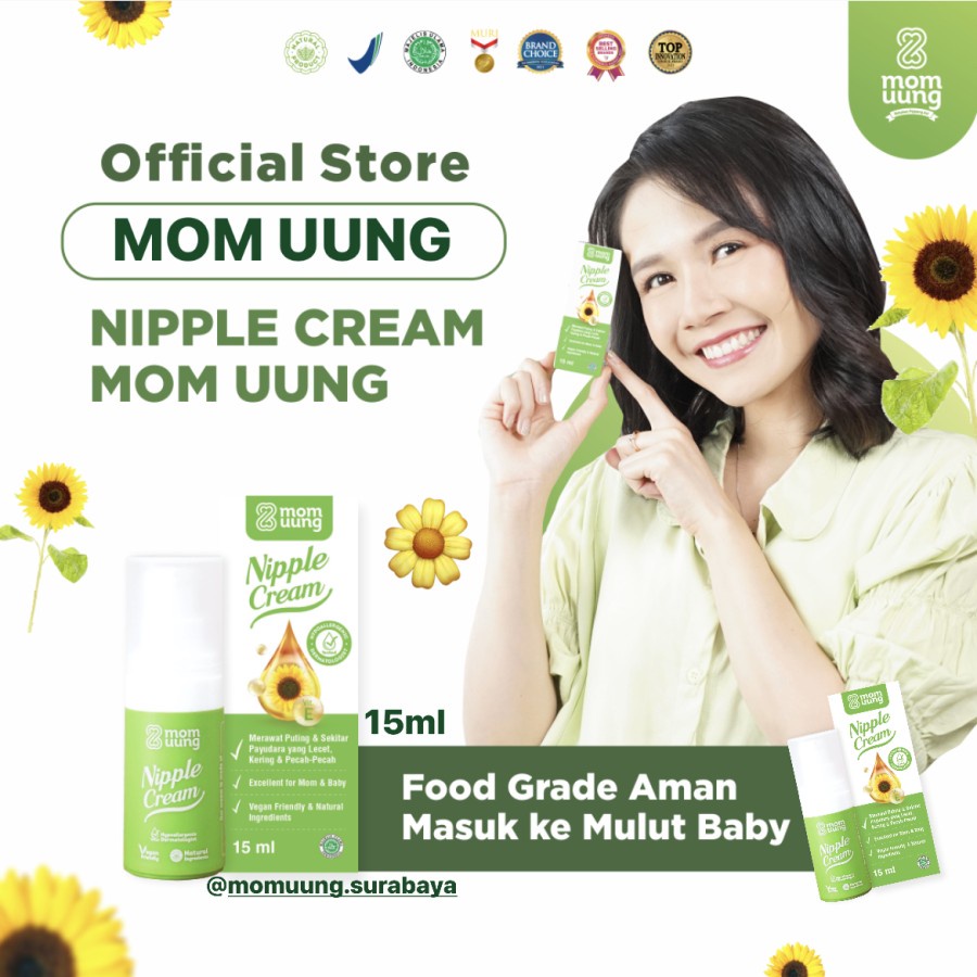 Mom Uung Nipple Cream 15mL