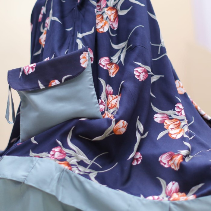 TERLARIS MUKENA/MUKENAH BALI KATUN RAYON SUPER JUMBO DEWASA GROSIR MUKENA MURAH - NAEEMA GREY