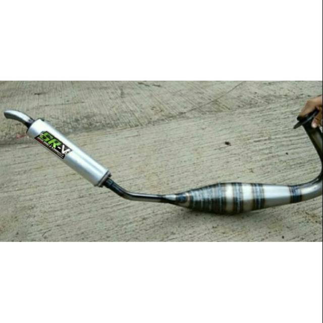 Knalpot racing rx king spesial repsol kolong pdk model ninja plat galvanis poles