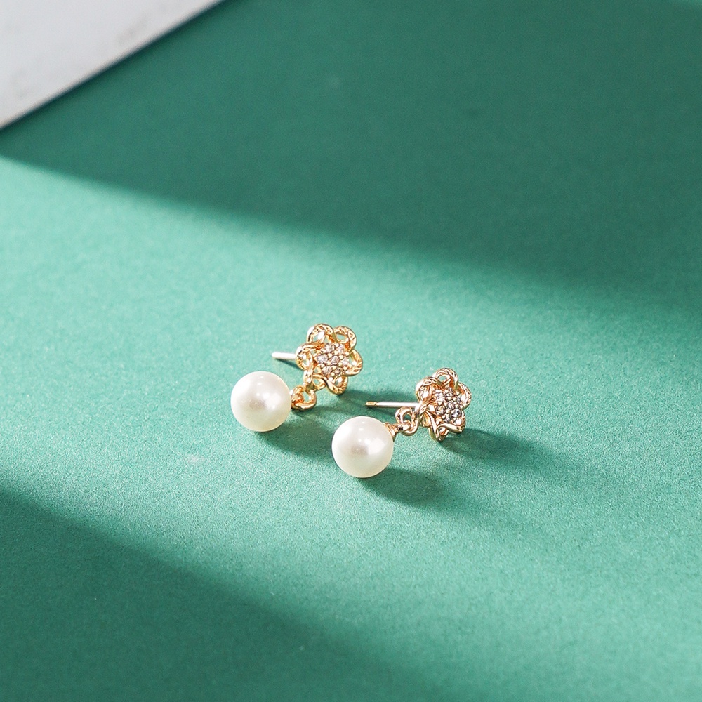 Anting Mutiara/Anting Titanium Anti Karat / Anting Korea / Anting Tusuk / Anting Anting Korea /Earrings Korean Premium/ Anting Wanita Murah  D293