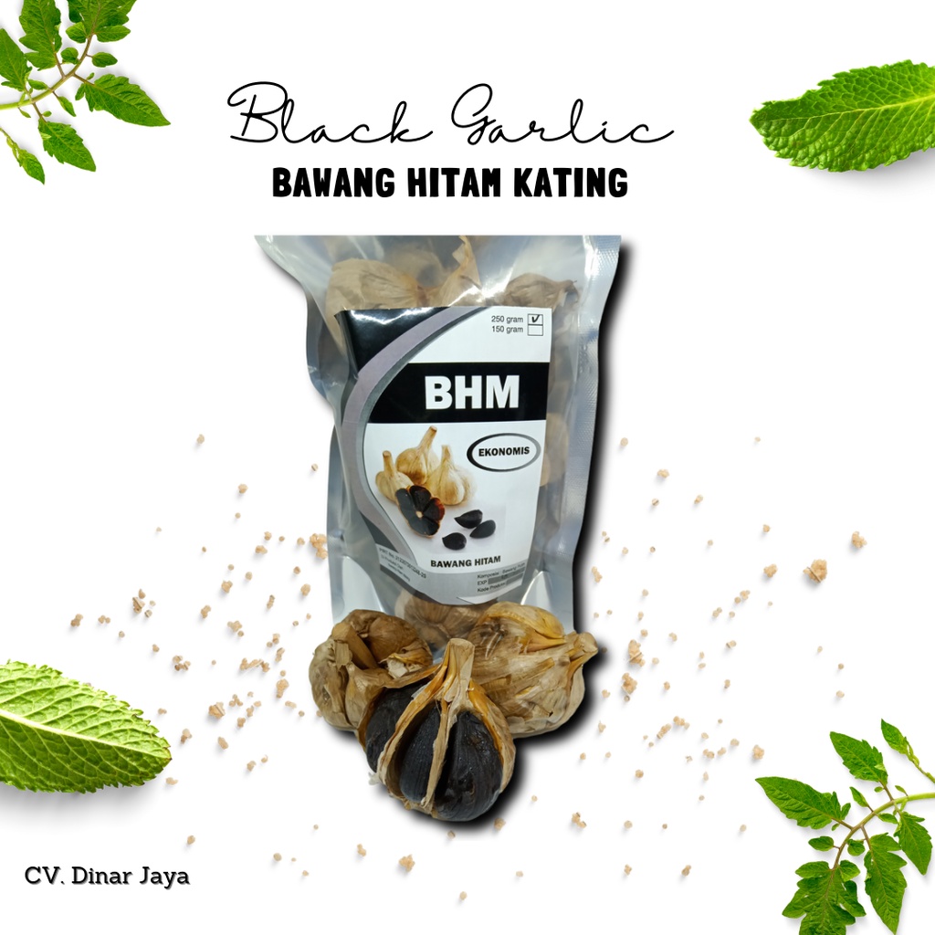 

Bawang Putih Hitam Black Garlic Kating BHM 250 gram Fermentasi Terbaik Herbal Kolesterol