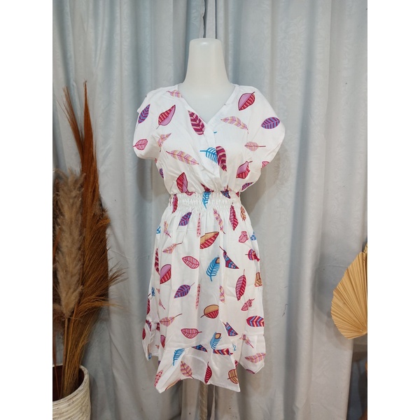 DASTER MINI MOZA RAMPEL BUSUI FRIENDLY MOTIF-Bulu White