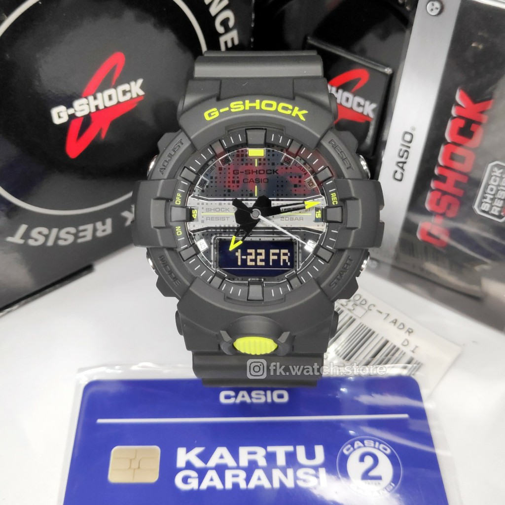 G-Shock GA-800DC-1ADR / GA800DC Original Jam Tangan Pria G-Shock Digital Analog