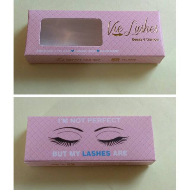 

Dus Box Bulu Mata hotprint Cetak Merk Sendiri. min.200 pcs