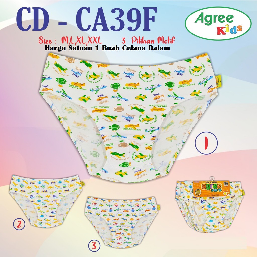 Celana Dalam Segitiga Katun Agree Anak Laki-Laki CA39 &amp; CA40 / CD Anak Cowok / CD Kids Anak Pria