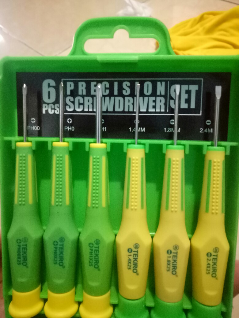 Tekiro Obeng Presisi Kaca Mata/hp/jam - Precision Srewdriver Set 6 Pcs
