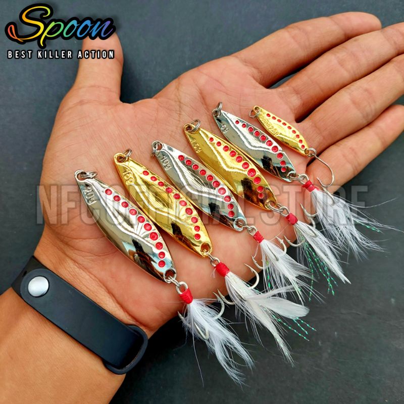 Lure metal spoon 2,5 gr 5 gr 7,5 gr 10 gr 15 gr 20 gr BEST KILLER ACTION