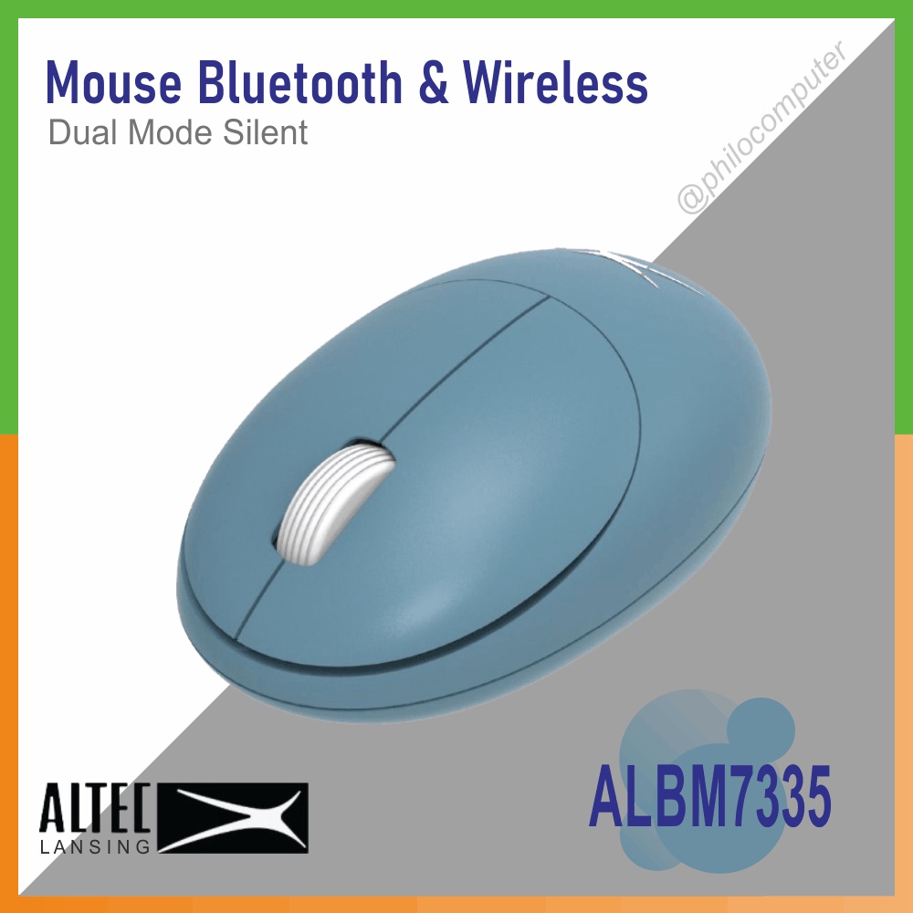 Mouse Wireless dan Bluetooth Altec Lansing ALBM7335 Dual Mode Silent