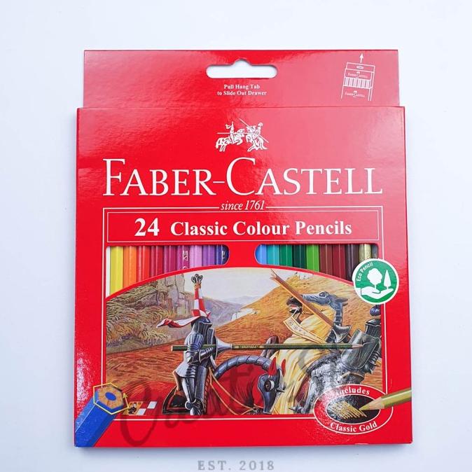 

(COD) Pensil 24 Warna Faber Castell Classic Colours Panjang