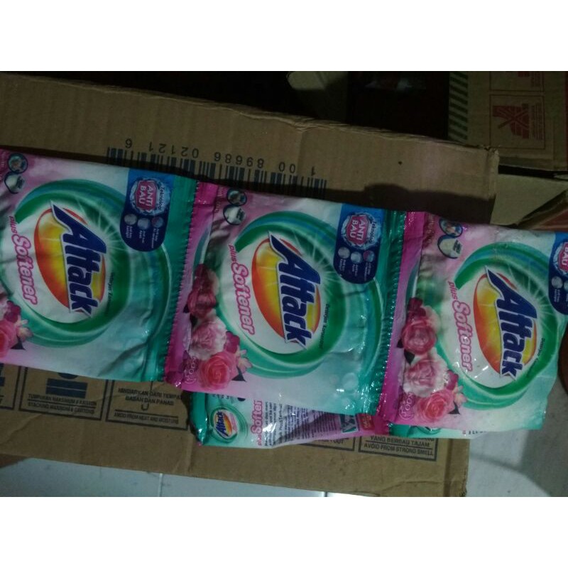 attack plus softener renceng (isi 6sachet 40gr)