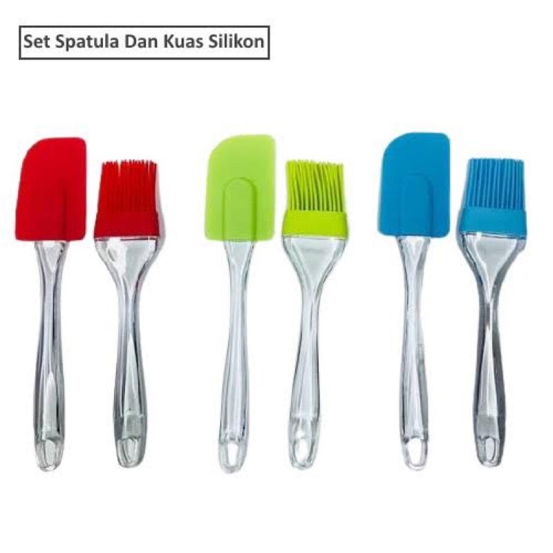 spatula kuas set silicon