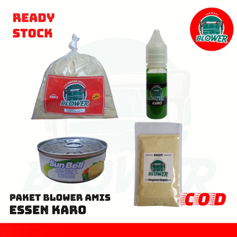 Paket Umpan Jadi Amis Plus Essen Blower Karo - Mancing Ikan Mas