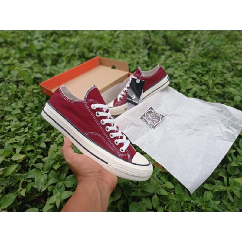 SEPATU C0NVERSEE 70S MAROON LOW PREMIUM BNIB MURAHH