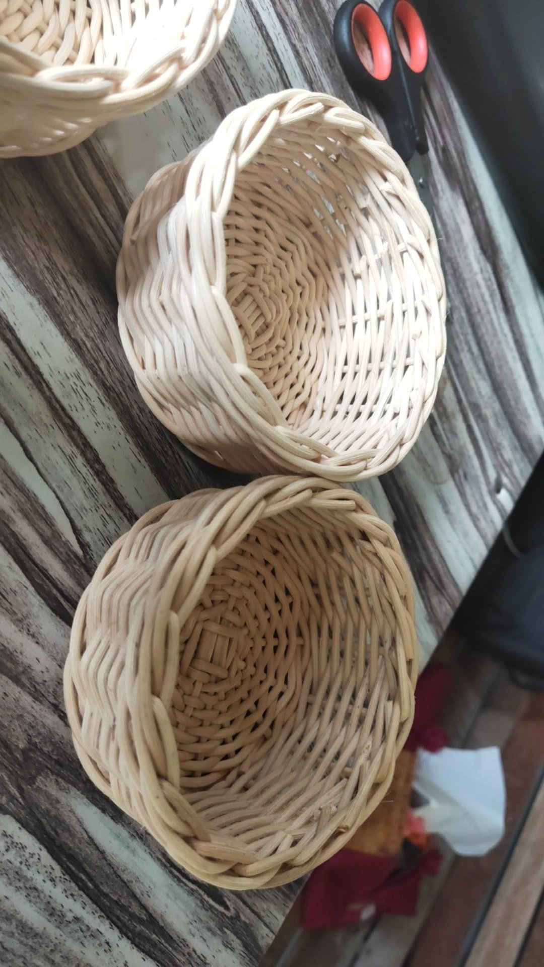 K21xxs - Keranjang Rotan Bulat Kecil Xxs 11x5cm Hampers Parcel Souvenir Kado Snack Lamaran Seserahan