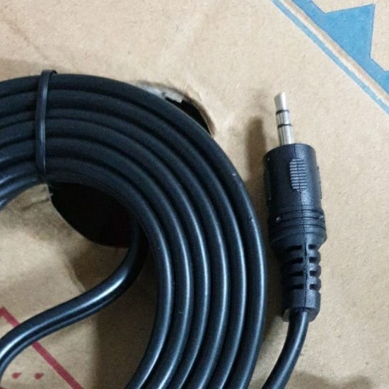 Kabel 3.5mm stereo to 1/4inch TRS stereo silver plug 3 meter