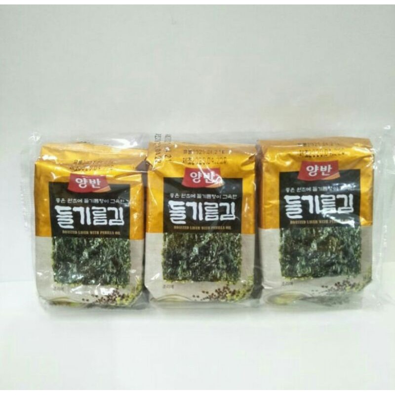 

Dongwon Rumput Laut Dengan Minyak Perila 15gr (3 pcs x 5gr)
