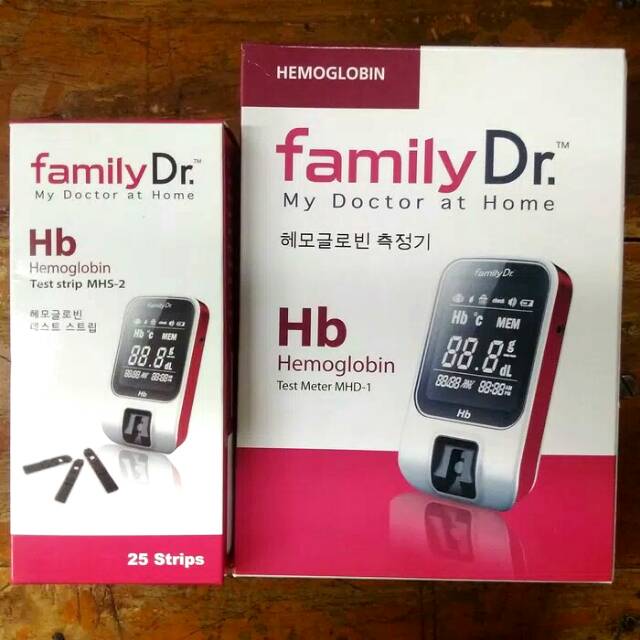 FAMILY DR ALAT TEST HEMOGLOBIN DAN STRIP ISI ULANG HB