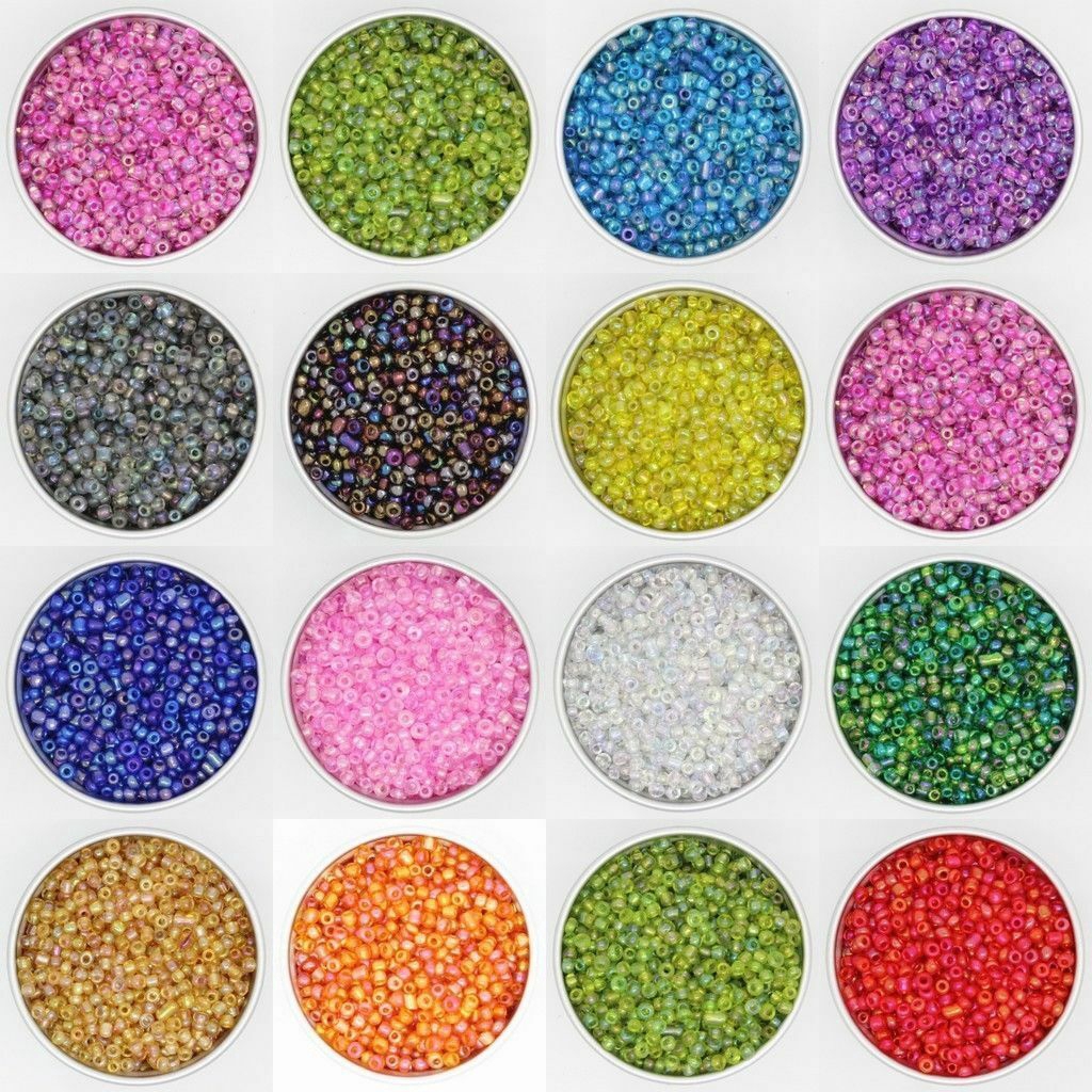 [ Wholesale 500Pcs Glass Seed Beads ] [ Acrylic Round Loose Spacer Beads For Bracelets Necklace Jewelry DIY Making ]