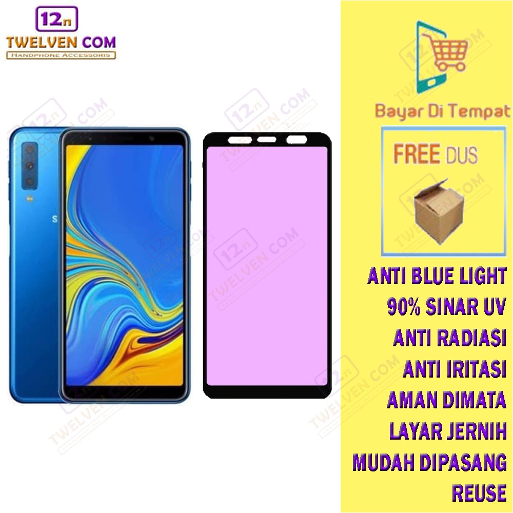 [FLASH SALE] ANTI BLUE LIGHT TEMPERED GLASS Samsung A7 2018