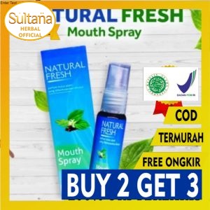 

(BUY 2 GET 3) NATURAL FRESH Mouth Spray pengharum mulut Penyegar Mulut Wangi Herbal Alami TERMURAH