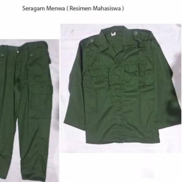 [Art. F2515] COD !! GROSIR BAJU SETELAN SERAGAM PDL MENWA RESIMEN MAHASISWA HIJAU DRILL LAPANGAN TACTICAL MURAH