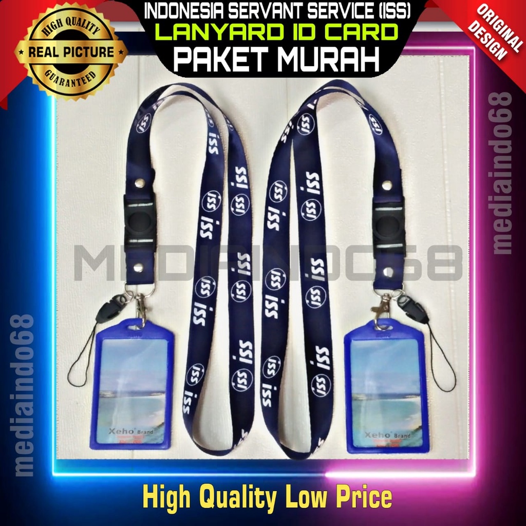 

Lanyard Id Card Sablon Indonesia Servant Service (ISS) - Paket Murah