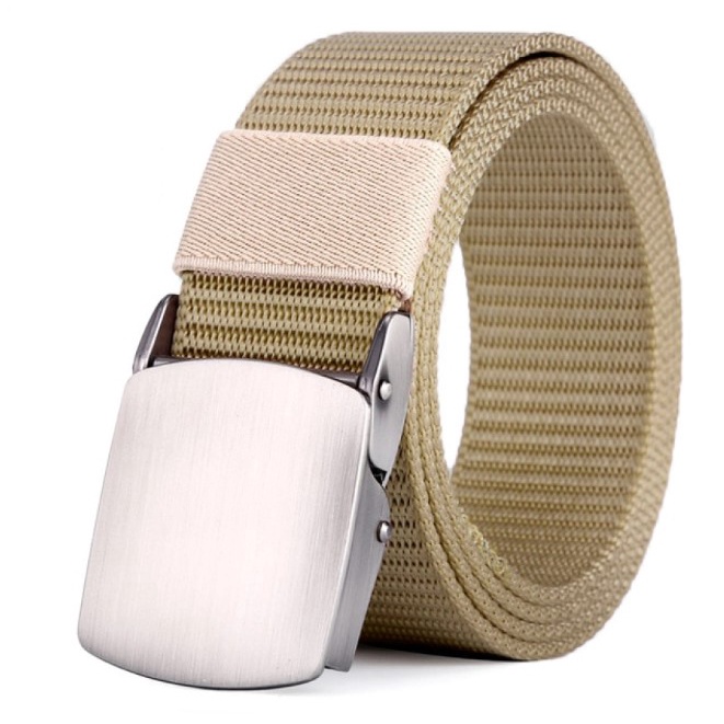 Ikat Pinggang Pria Canvas Kain Nylon Men Belt Nylon Canvas Anti Metal Detector