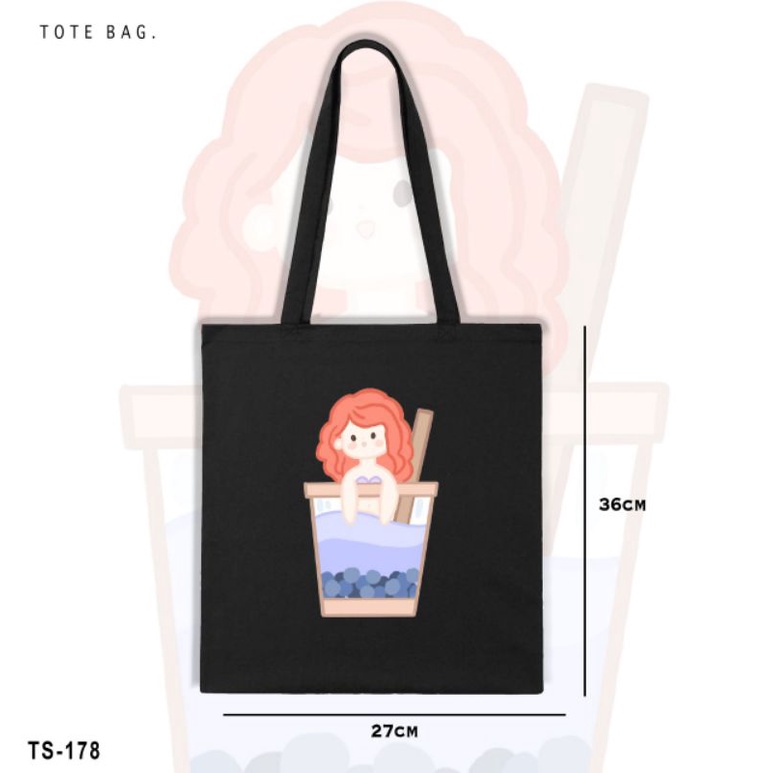 TOTE BAG KANVAS ALL PRINCESS BUBBLE