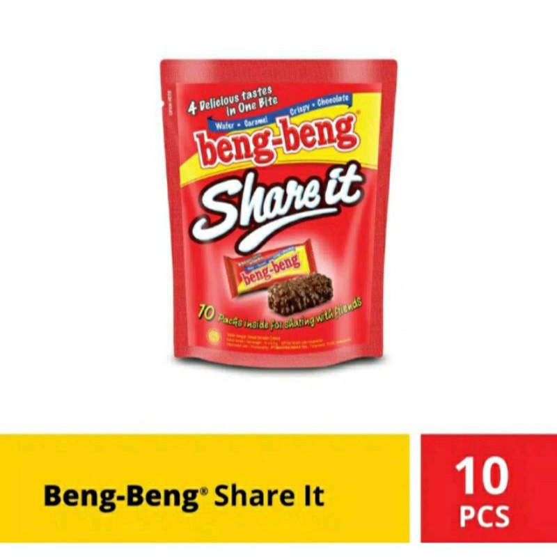 

BENG BENG SHARE IT ISI 10 PCS TERMURAH SNACK RASA COKLAT