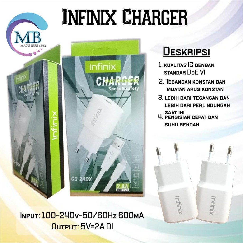 Charger Infinix 9V -2A Original Fast Charging Kabel Micro USB note 7 Note 8 hot 9 8 10 play MB2034