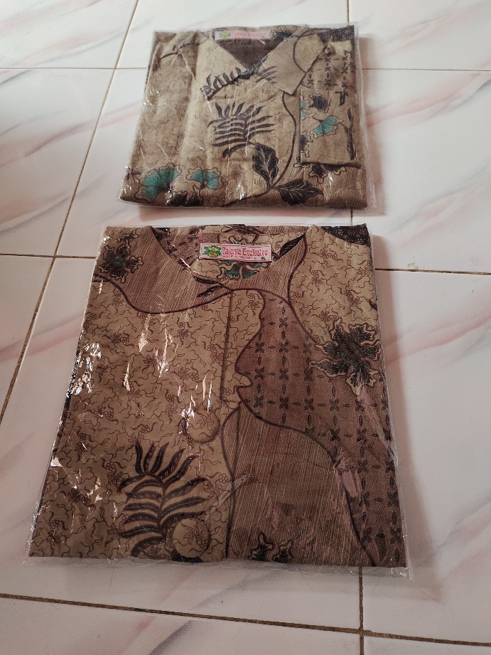 Kemeja Batik Couple | Kemeja Batik Premium | Atasan Batik Couple Ruflle | Kemeja Batik Exclusive