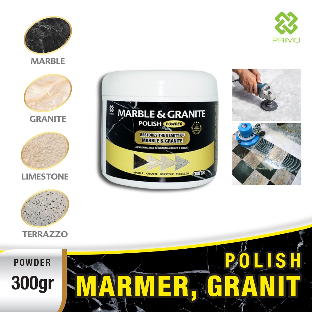 Jual PRIMO Marble & Granite Polish Powder Bubuk Poles Marmer Granit 300